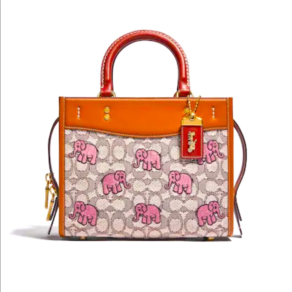 Rogue 25 In Signature Textile Jacquard With Embroidered Elephant Motif